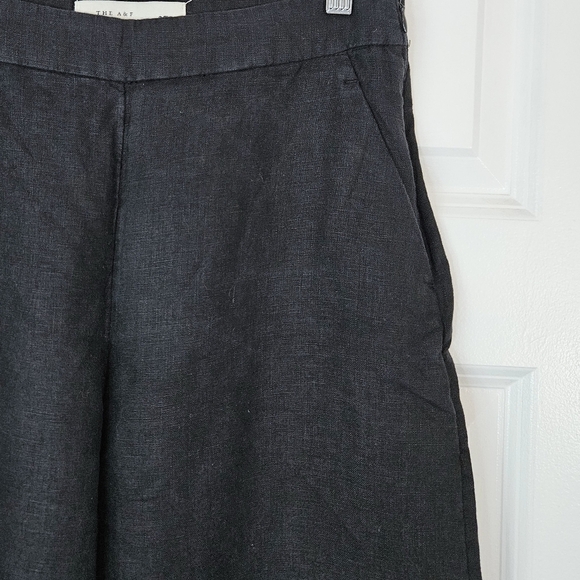 A&F Abercrombie & Fitch Linen Trouser Ultra High Wide Leg Pant 27S Short - Picture 4 of 6
